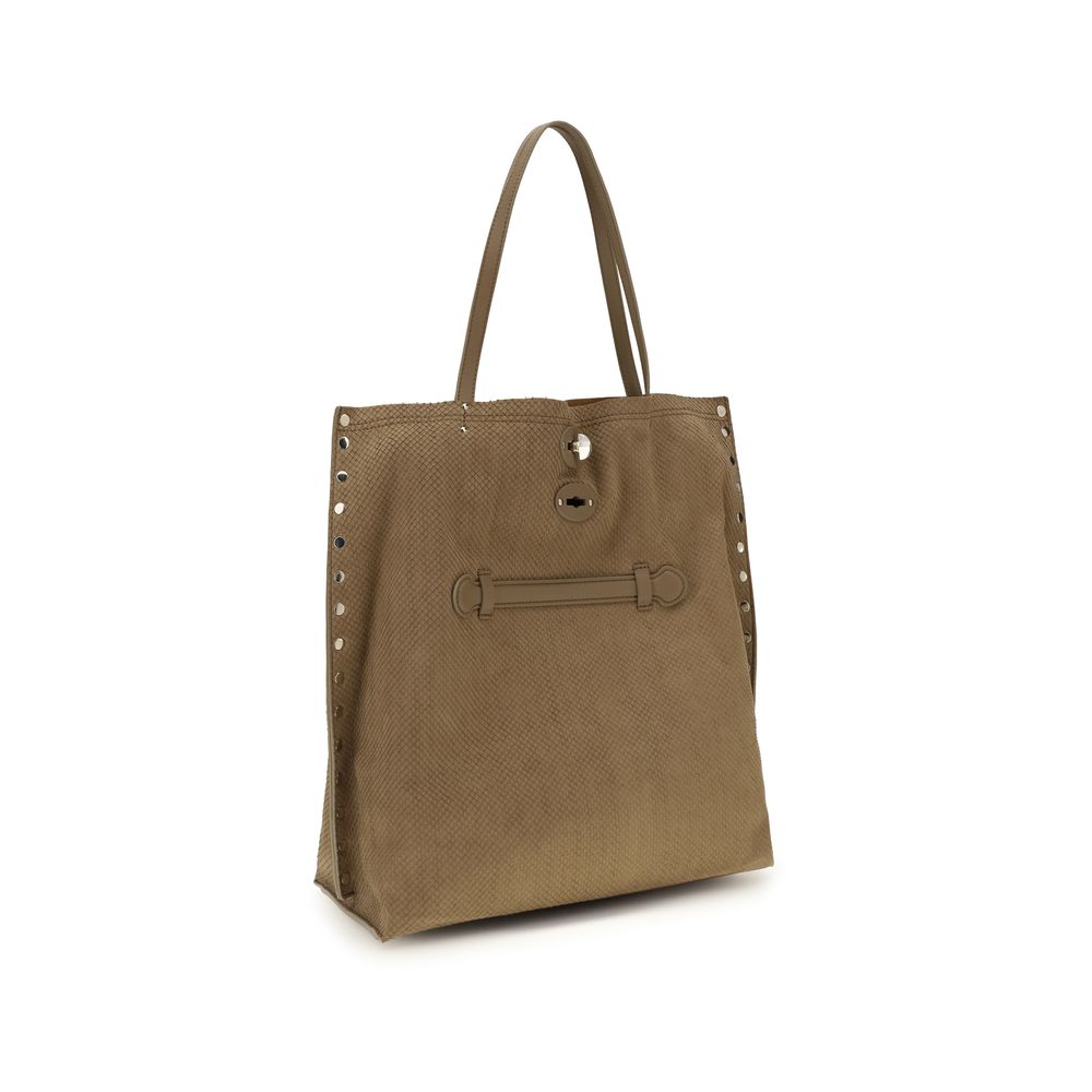 Zanellato Beige Calf Leather Bos Taurus Shoulder Bag - Image 2
