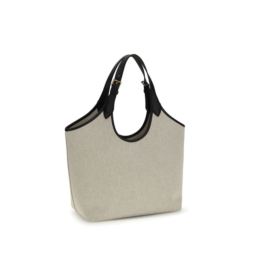 Versace Beige Cotton Shoulder Bag - Image 3