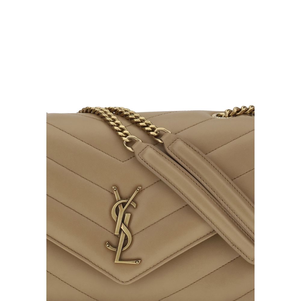 Saint Laurent Beige Calf Leather Bos Taurus Shoulder Bag - Image 4