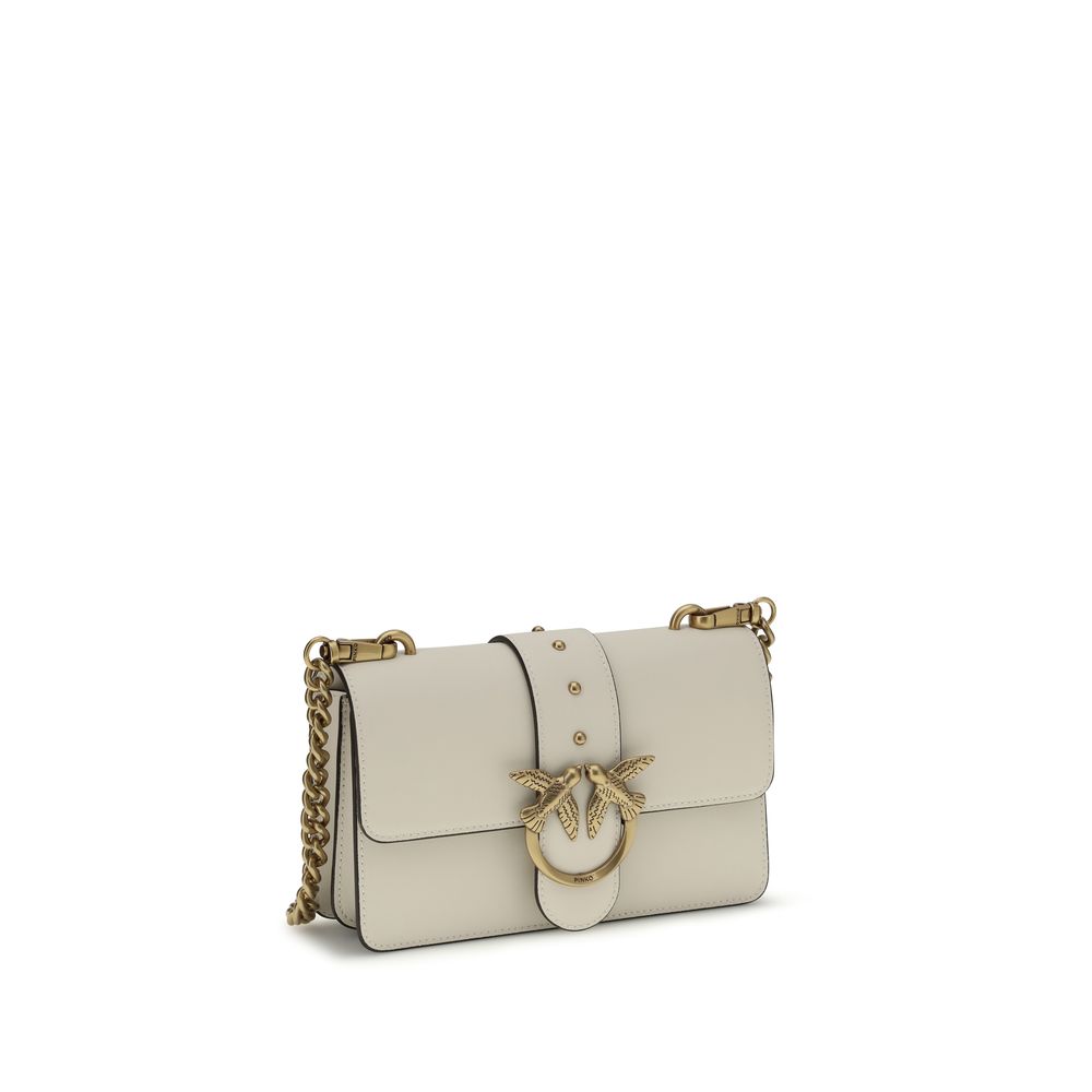 PINKO Beige Calf Leather Bos Taurus Shoulder Bag - Image 2