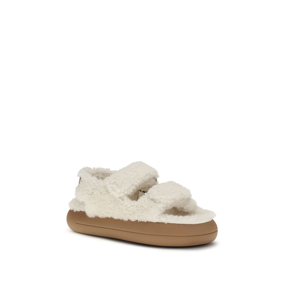 Moon Boot White Polyamide Slippers - Image 2