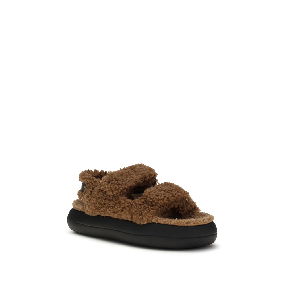 Moon Boot Brown Polyamide Slippers - Image 2