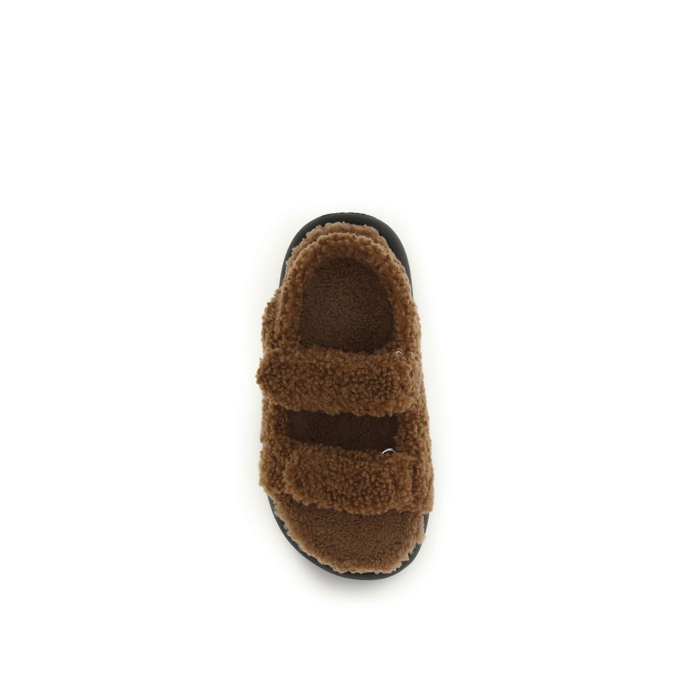 Moon Boot Brown Polyamide Slippers - Image 4
