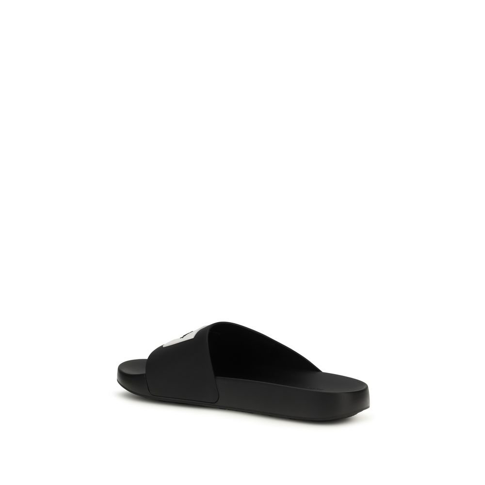 Givenchy Black Rubber Slippers - Image 3