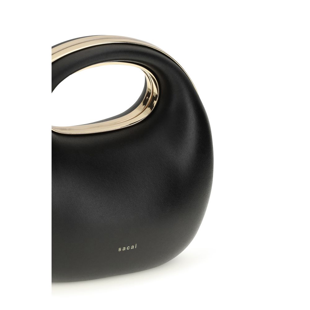 Sacai Black Calf Leather Bos Taurus Handbag - Image 4