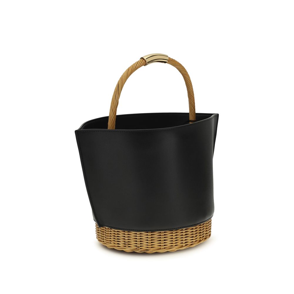 Sacai Black Calf Leather Bos Taurus Shoulder Bag - Image 3