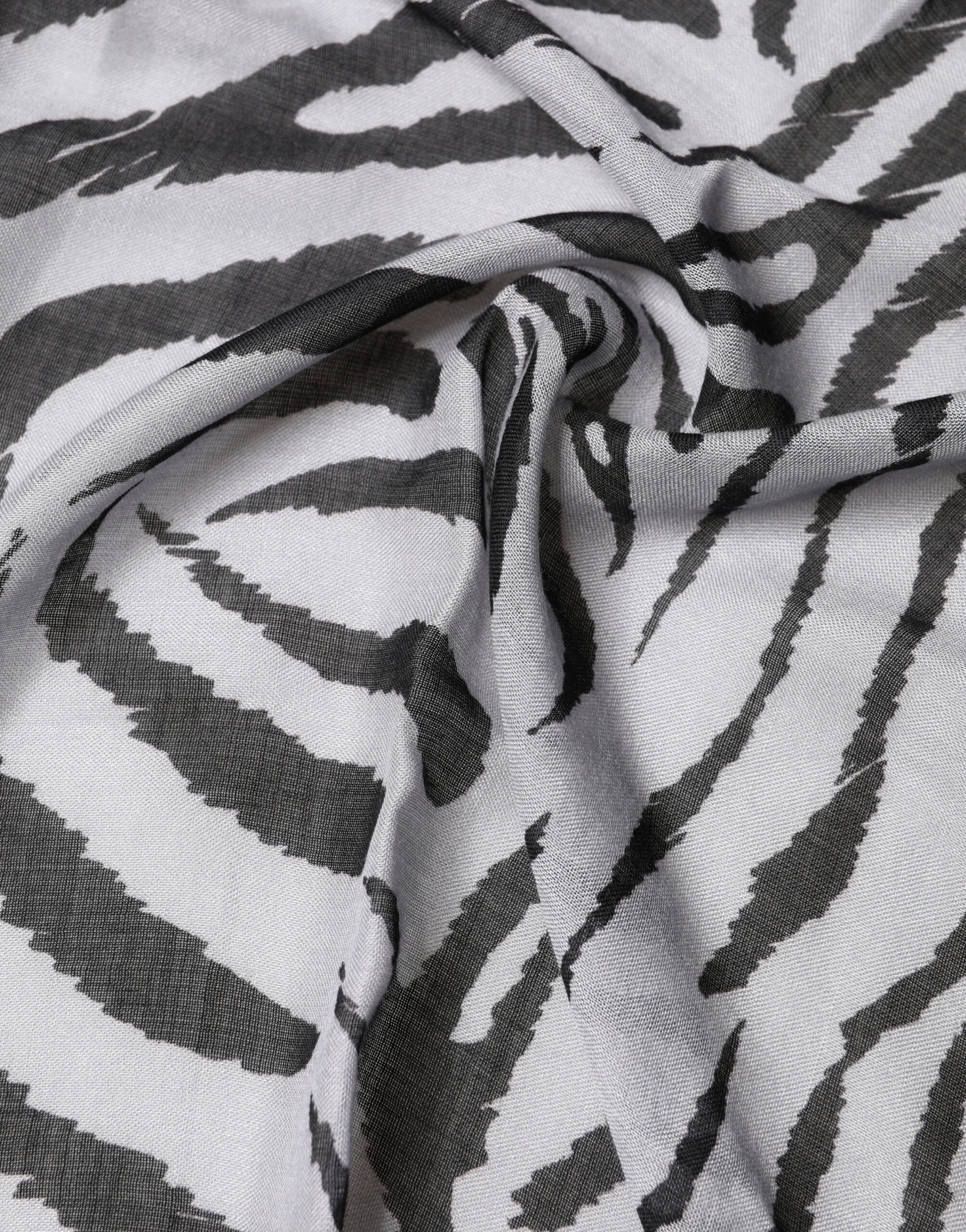 Dolce & Gabbana White Black Zebra Pattern Shawl 255cm x 132cm Men Scarf - Image 4