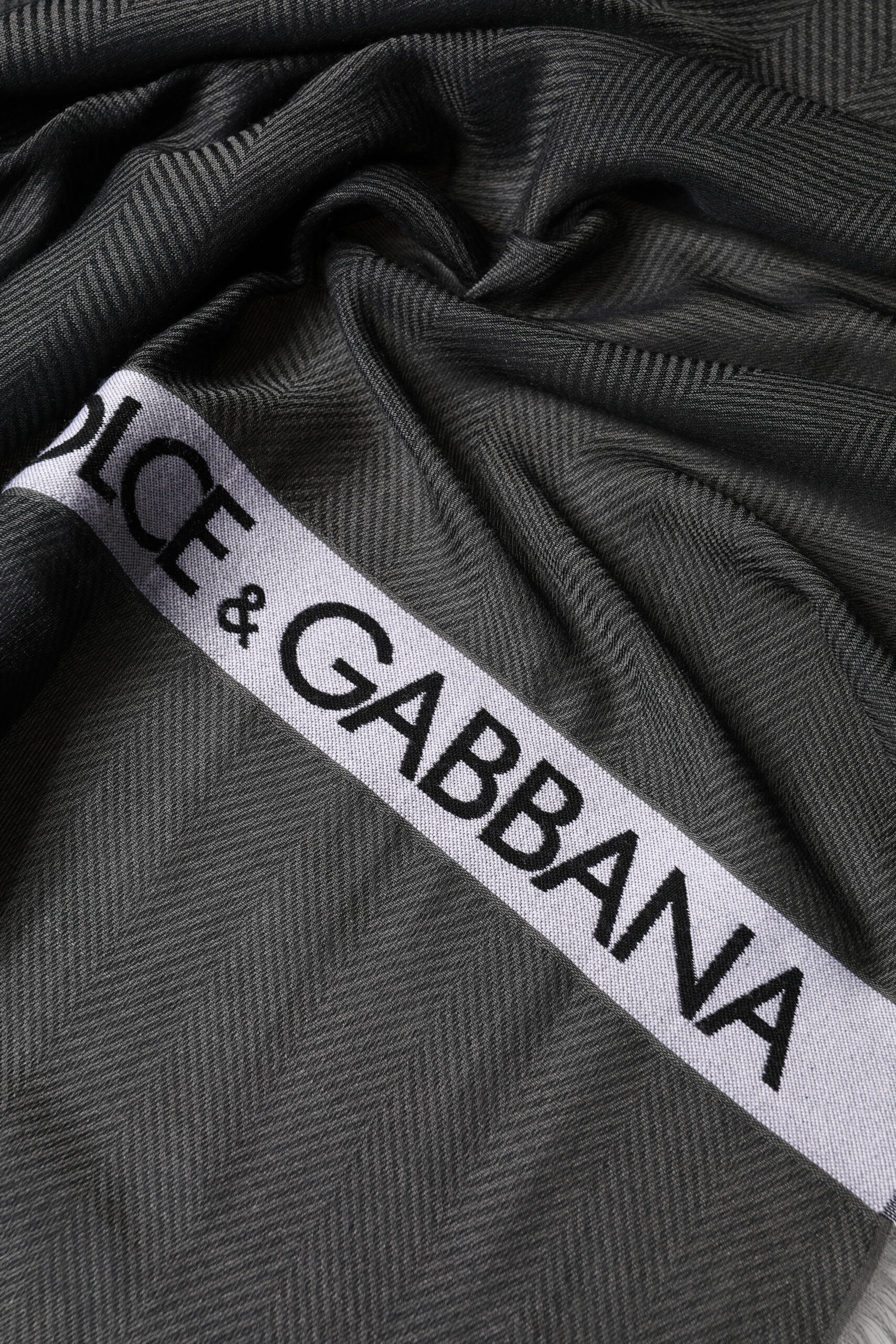 Dolce & Gabbana Black Modal Warmer Shawl Fringes 140cm x 134cm Men Scarf - Image 4