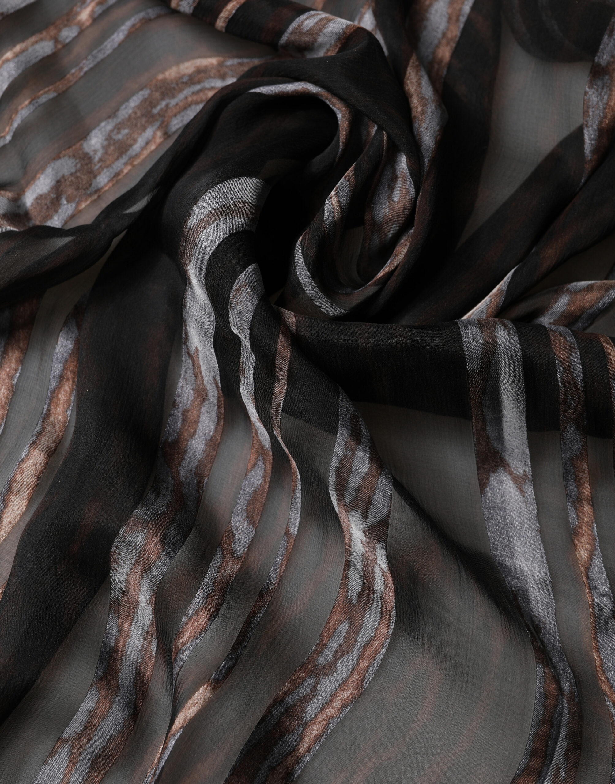 Dolce & Gabbana Black Stripes Silk Wrap Shawl Stole 193cm x 131cm Scarf - Image 3
