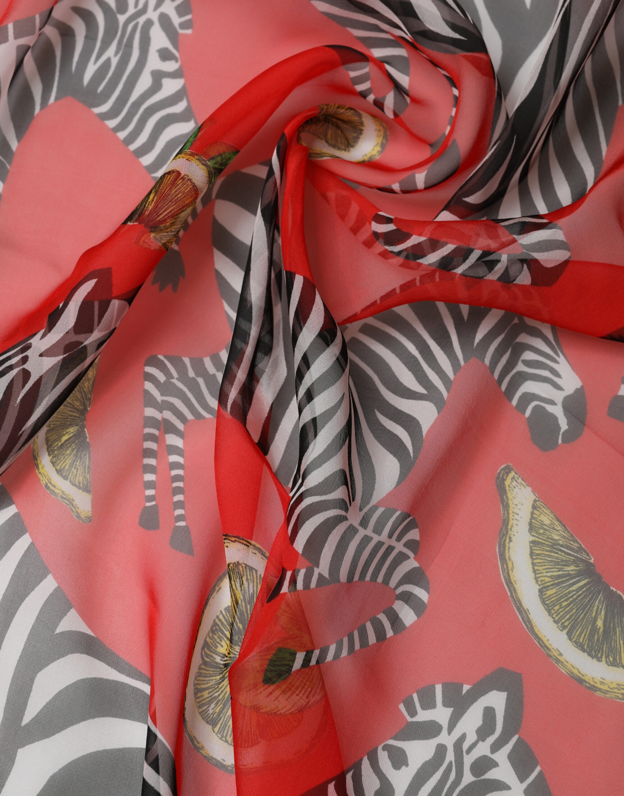 Dolce & Gabbana Red Zebra Print Silk Wrap Shawl Stole 200cm x 132cm Scarf - Image 5
