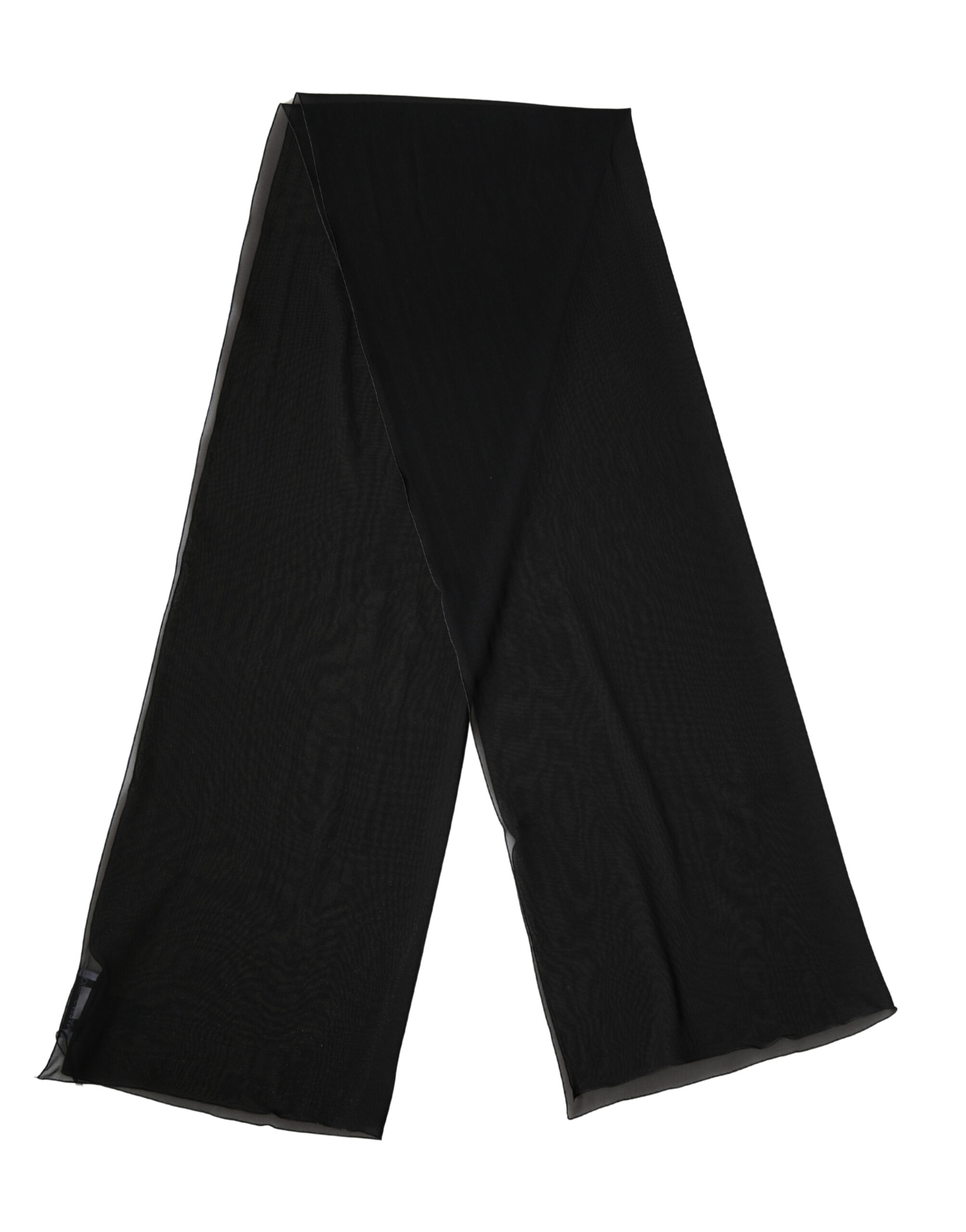 Dolce & Gabbana Black Silk Neck Wrap Shawl Stole 200cm x 64cm Scarf - Image 2