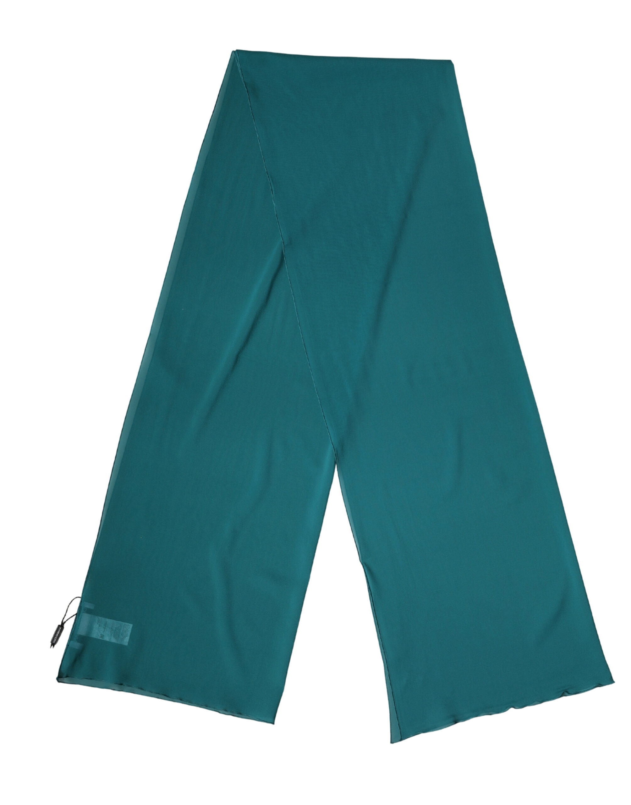 Dolce & Gabbana Blue Green Silk Neck Wrap Shawl Stole 200cm x 64cm Scarf - Image 2