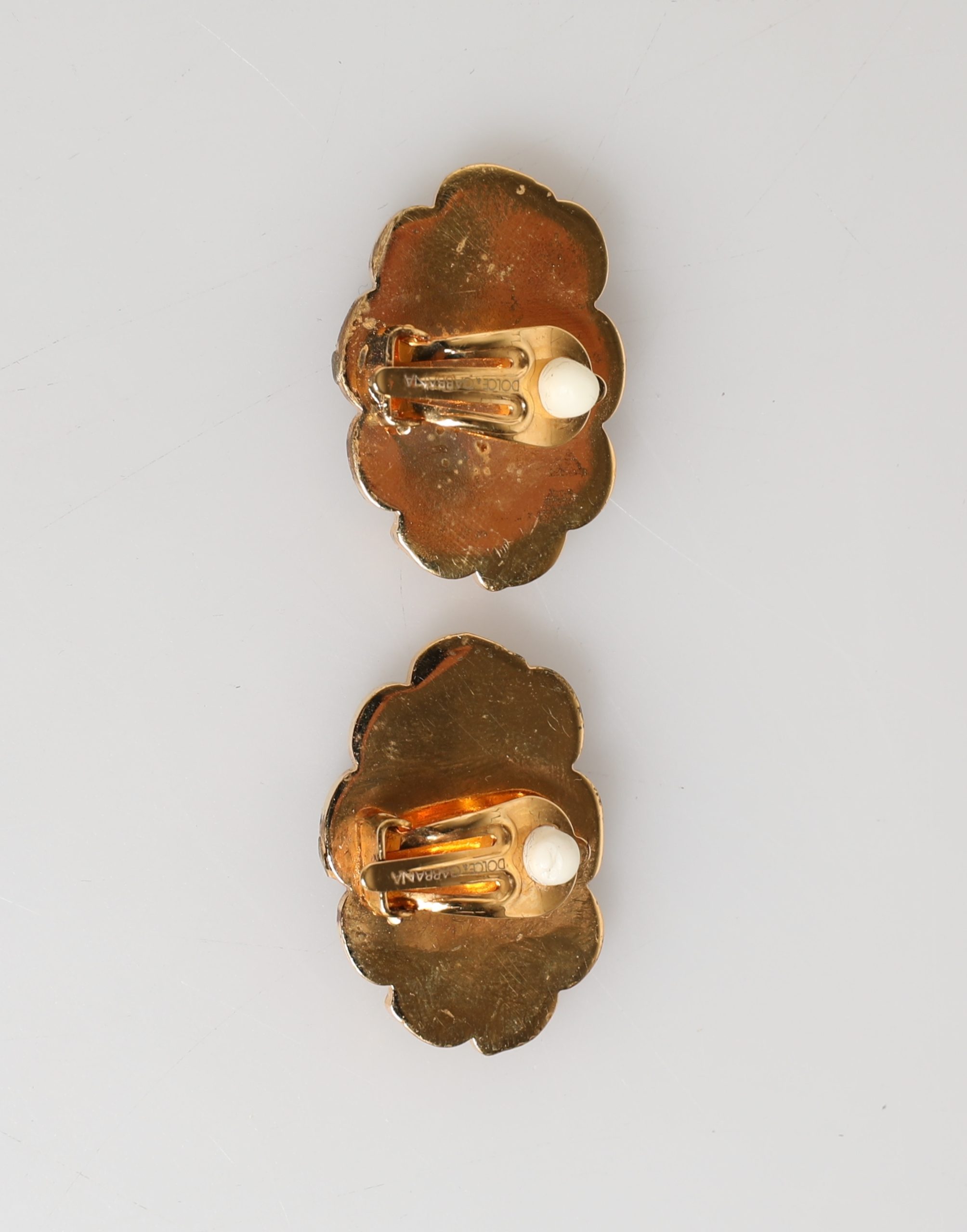 Dolce & Gabbana Gold Brass BOOM Cartoon Crystal Clip-On Women - Image 5