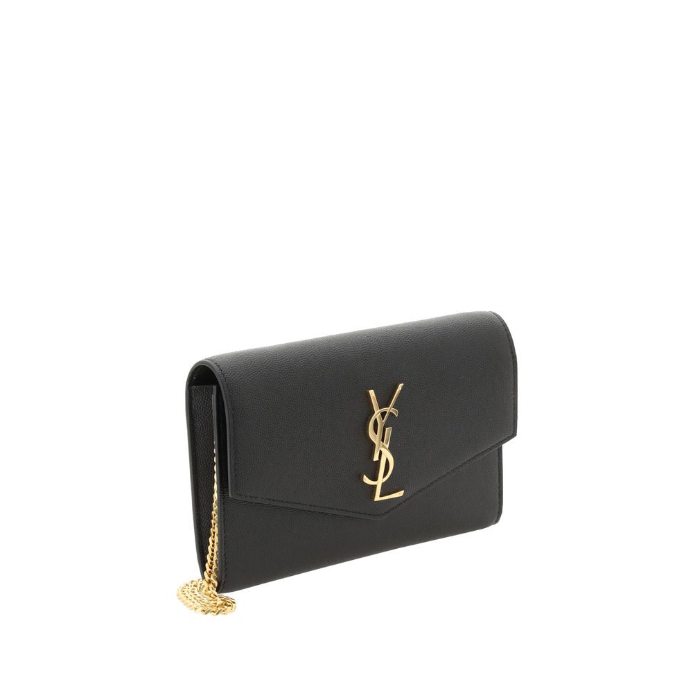 Saint Laurent Black Calf Leather Bos Taurus Clutch Bag - Image 2