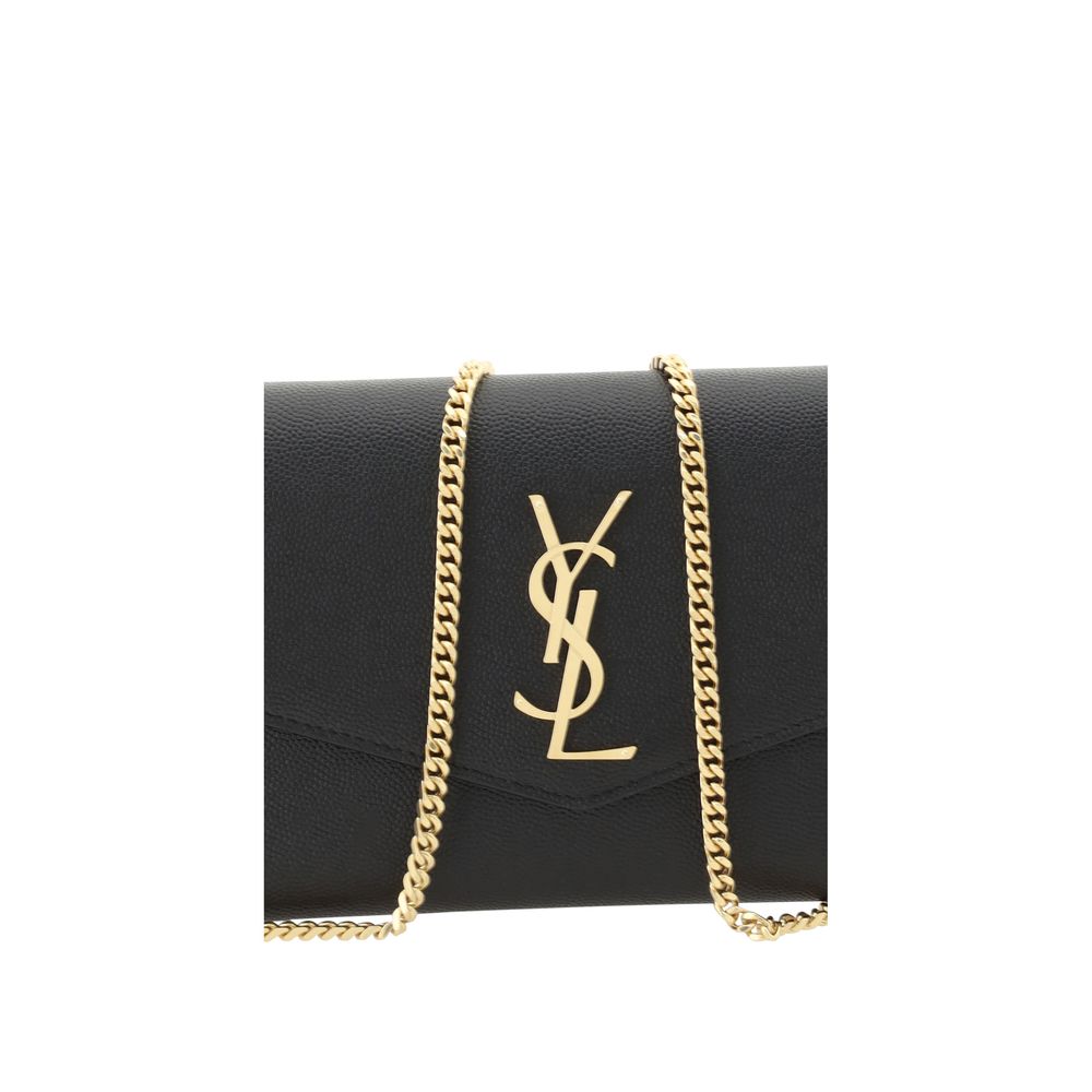 Saint Laurent Black Calf Leather Bos Taurus Clutch Bag - Image 4