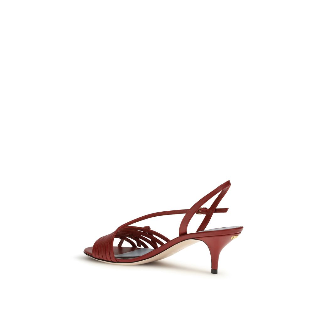 Valentino Garavani Multicolor Goatskin Strap-On Sandals - Image 3