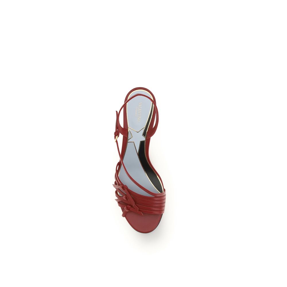 Valentino Garavani Multicolor Goatskin Strap-On Sandals - Image 4