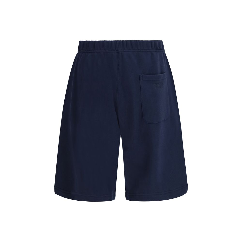 Kenzo Blue Cotton Bermuda Shorts - Image 2