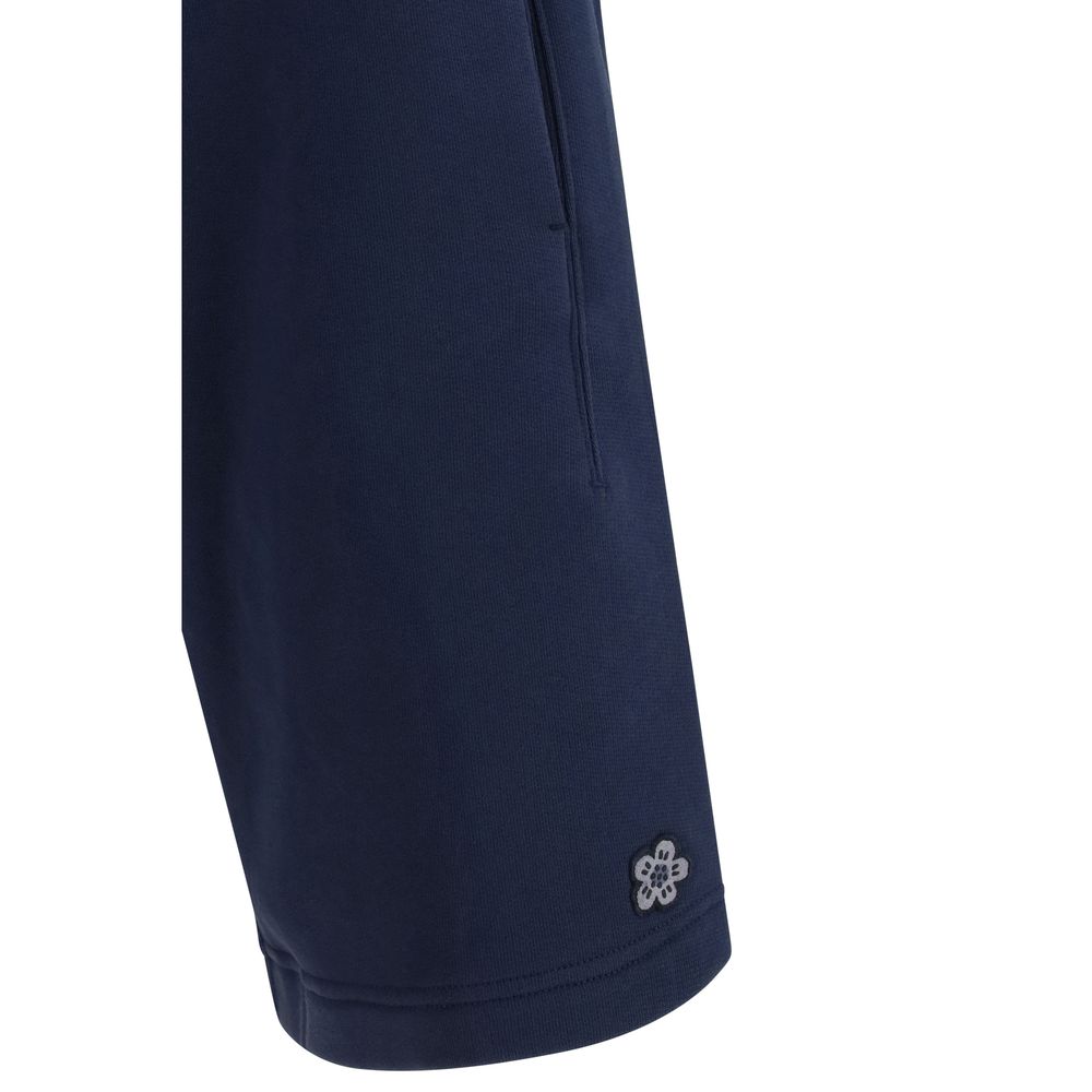 Kenzo Blue Cotton Bermuda Shorts - Image 3