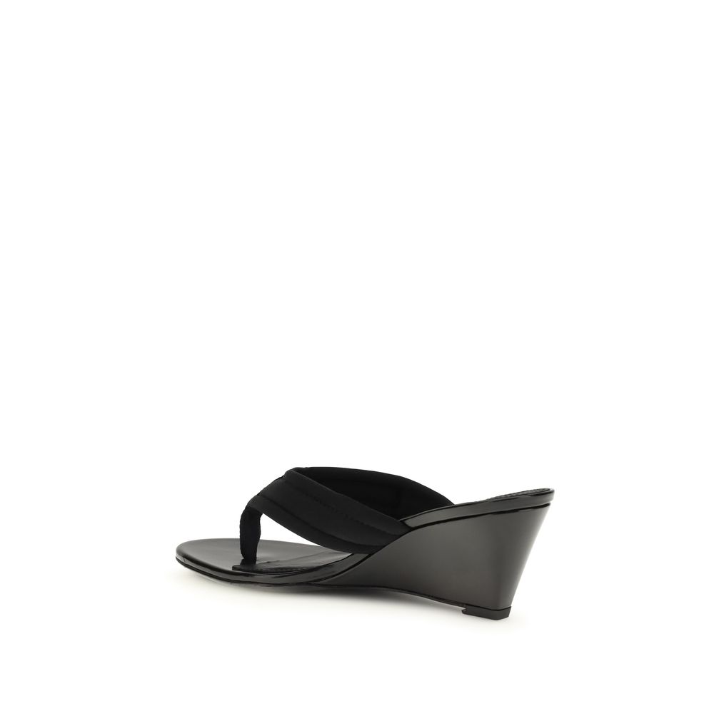 Coperni Black Polyamide Wedge Sandals - Image 3