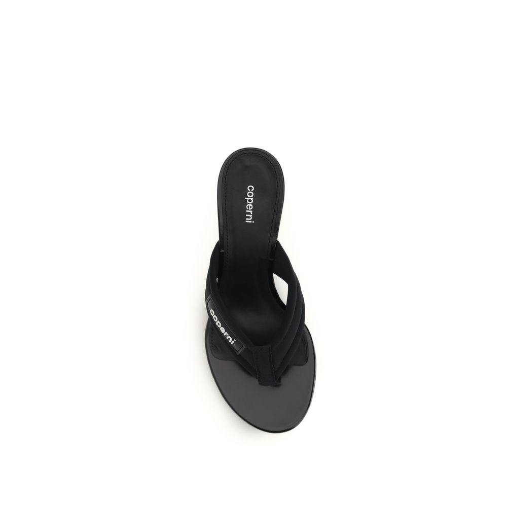 Coperni Black Polyamide Wedge Sandals - Image 4