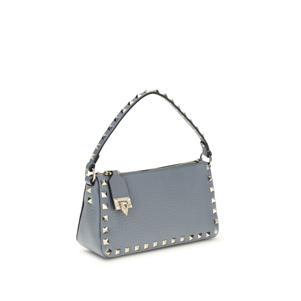Valentino Garavani Blue Calf Leather Bos Taurus Shoulder Bag - Image 2