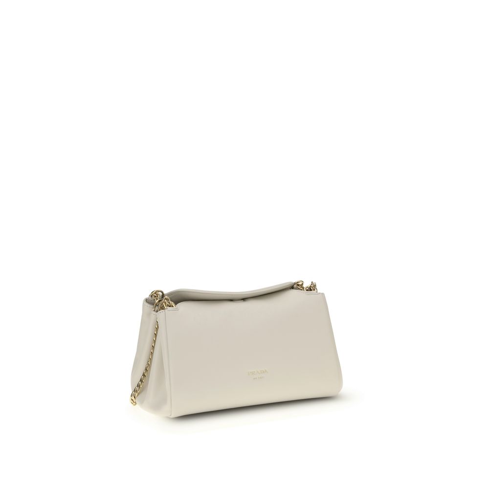 Prada White Calf Leather Bos Taurus Shoulder Bag - Image 2
