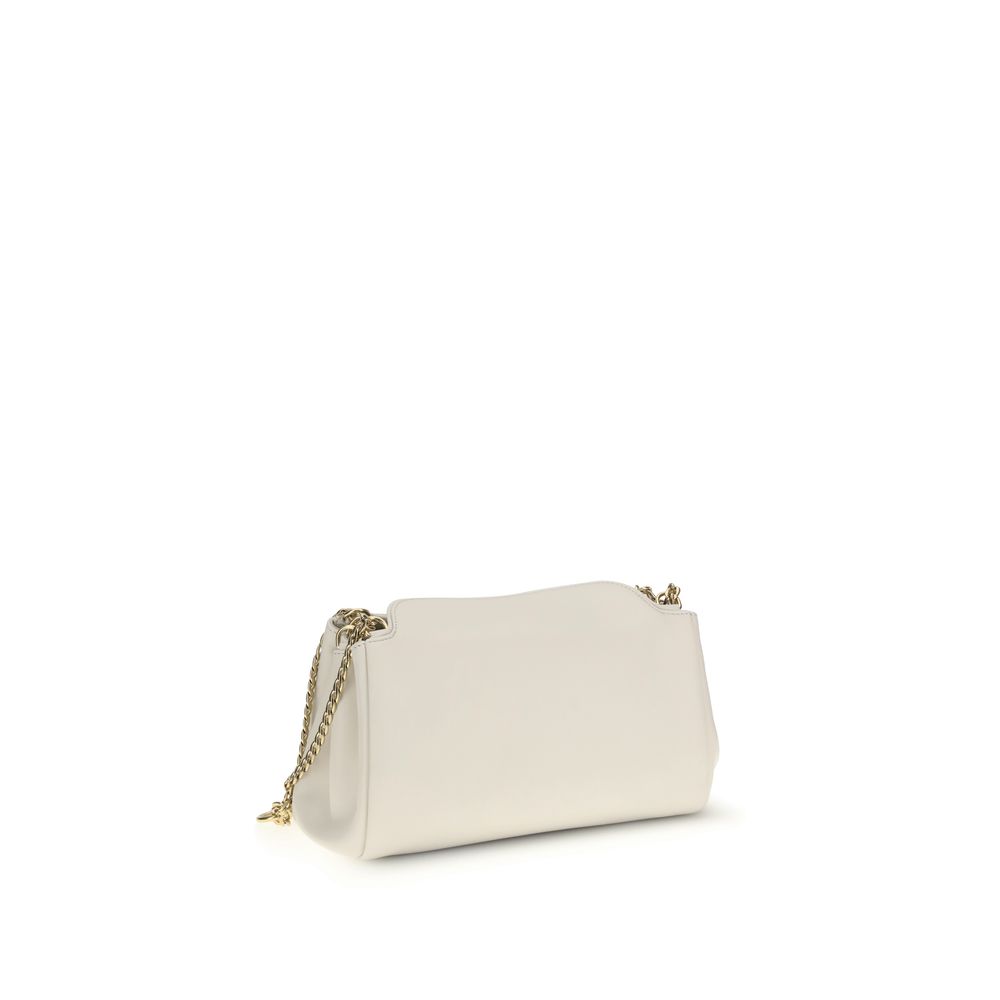 Prada White Calf Leather Bos Taurus Shoulder Bag - Image 3
