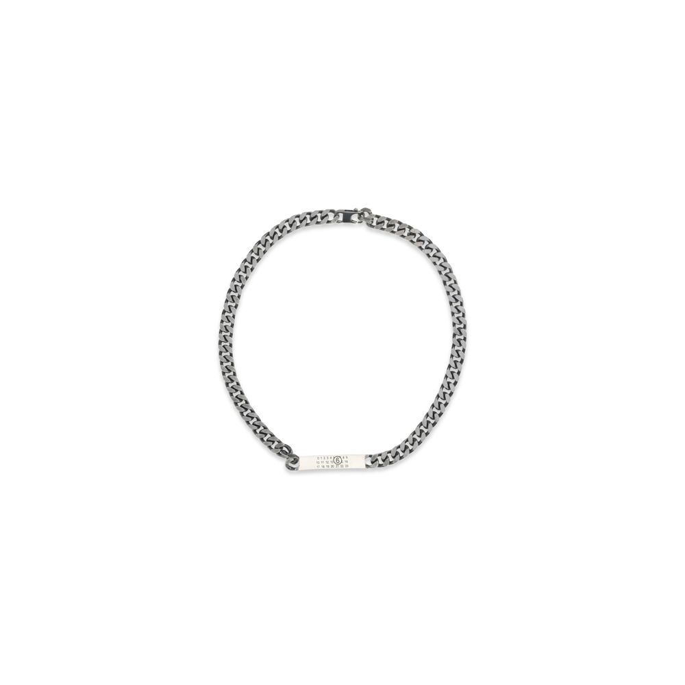 MM6 Silver Metal Necklace