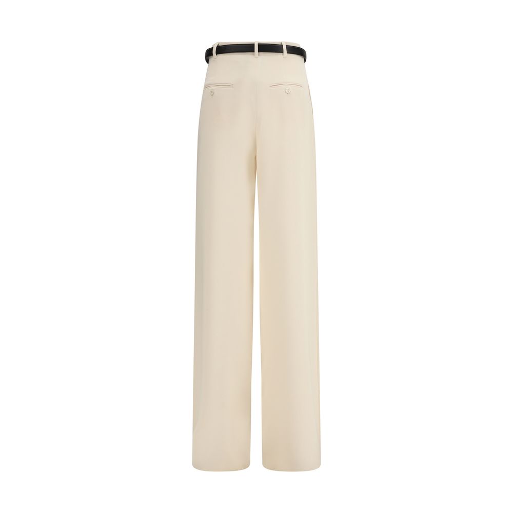Max Mara Beige Triacetate Dress Pants - Image 2