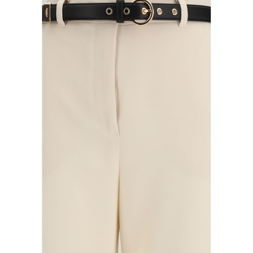 Max Mara Beige Triacetate Dress Pants - Image 3
