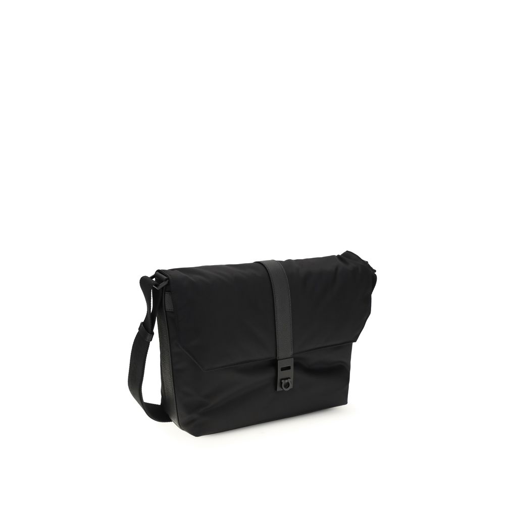 Ferragamo Black Nylon Shoulder Bag - Image 2