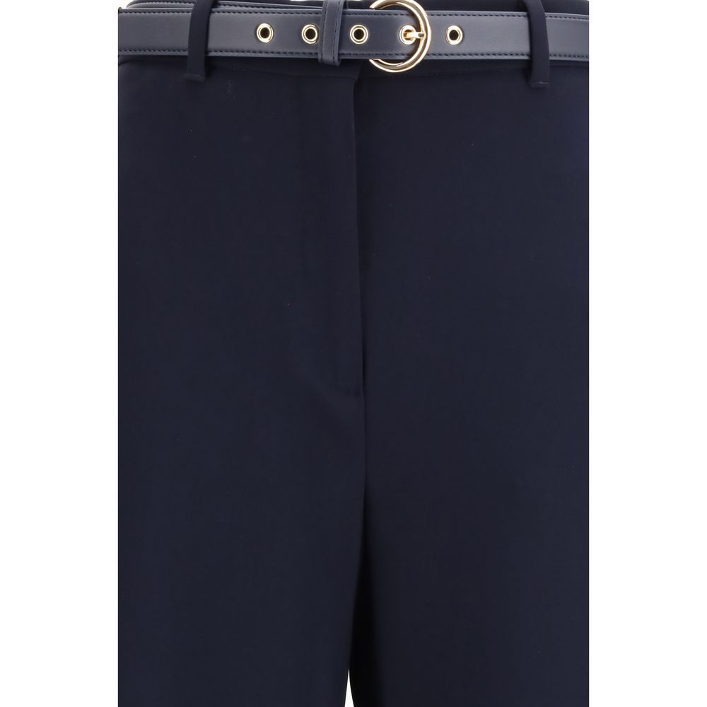 Max Mara Blue Triacetate Dress Pants - Image 3