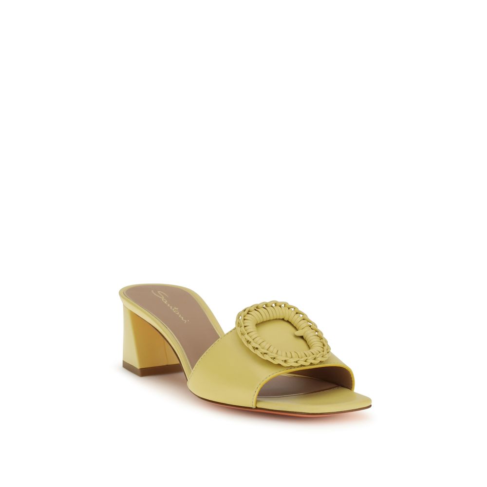 Santoni Bicolor Calf Leather Bos Taurus Sandals - Image 2