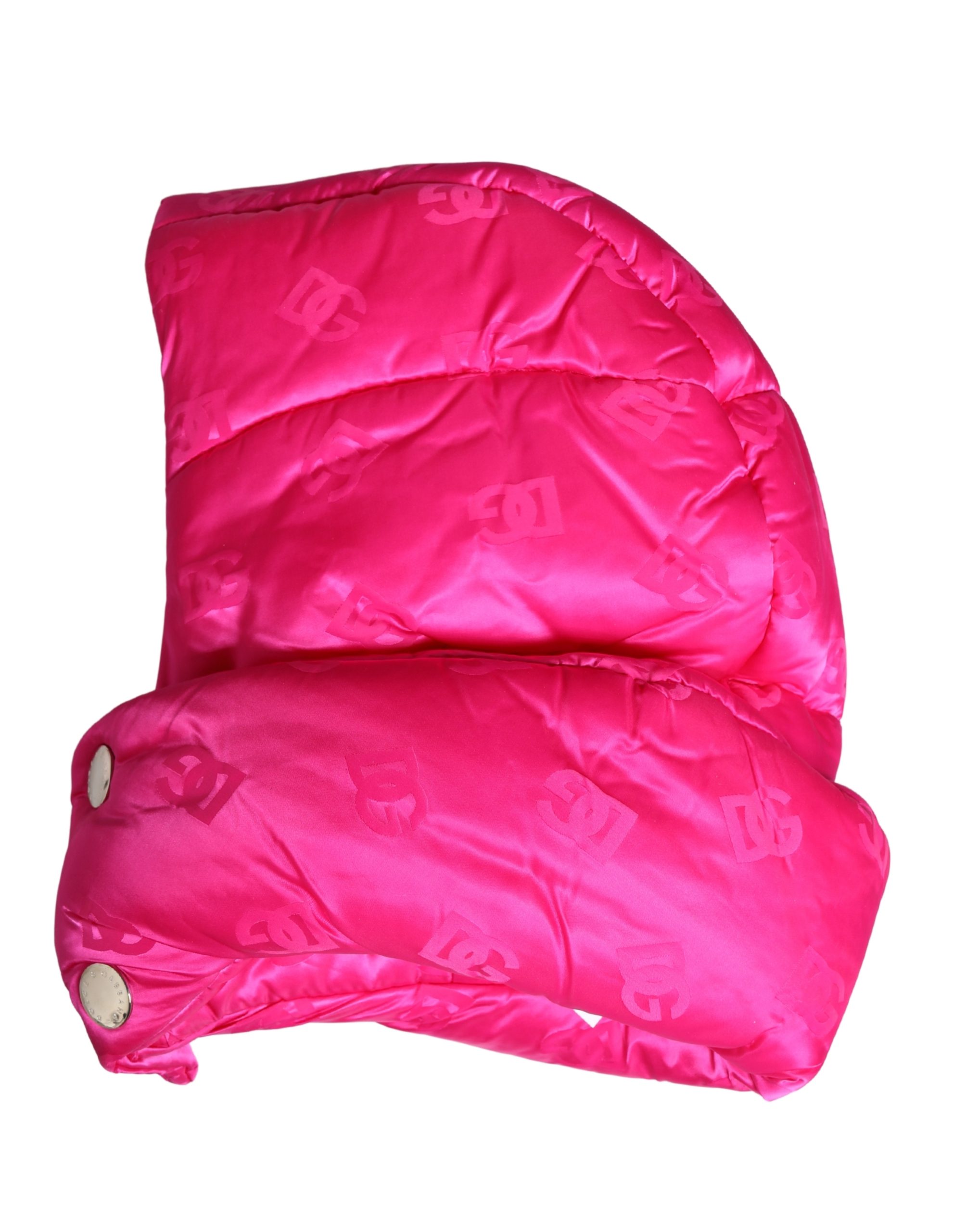 Dolce & Gabbana Men Pink Logo Print Whole Head Wrap Capello Hat - Image 3