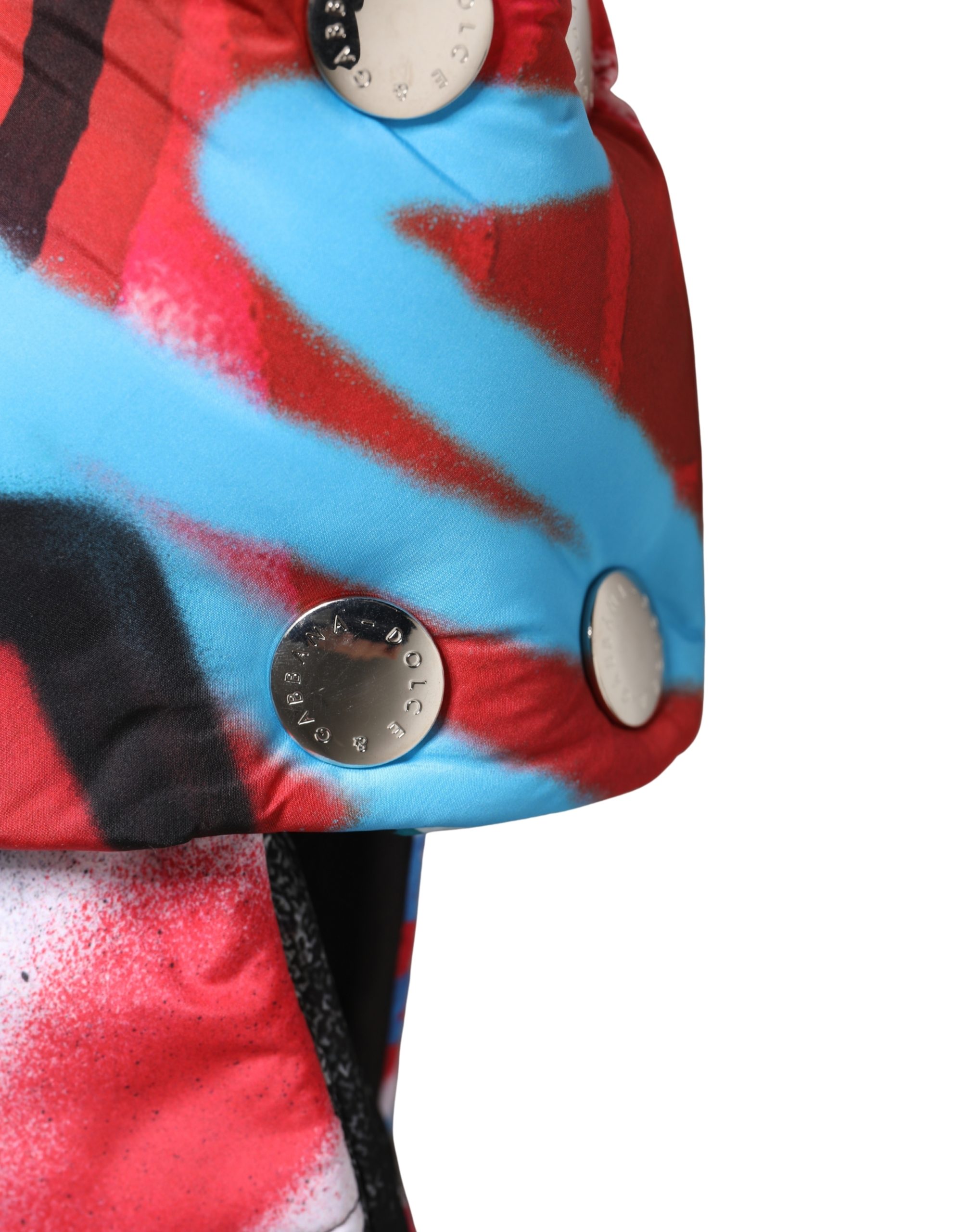 Dolce & Gabbana Multicolor Graffiti Whole Head Wrap Capello Hat - Image 4
