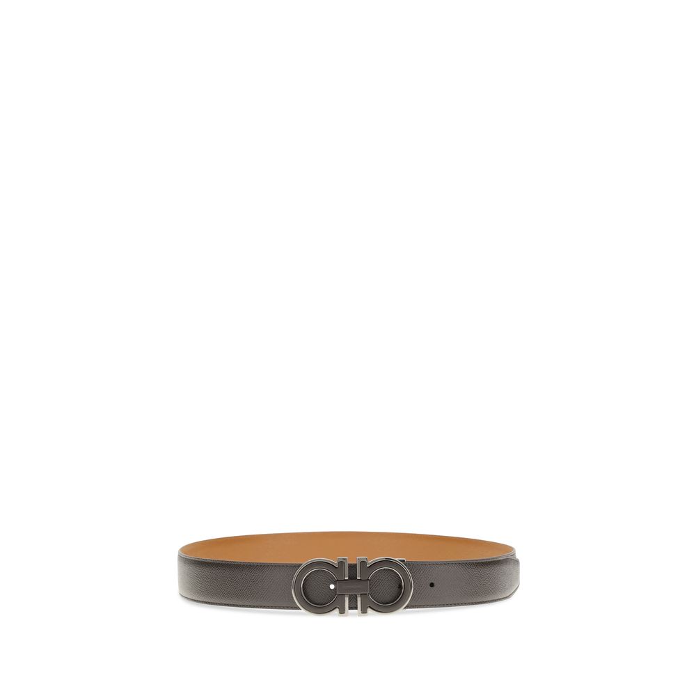 Ferragamo Brown Calf Leather Bos Taurus Regular Belt - Image 2