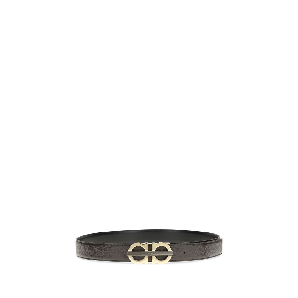 Ferragamo Brown Calf Leather Bos Taurus Regular Belt - Image 2