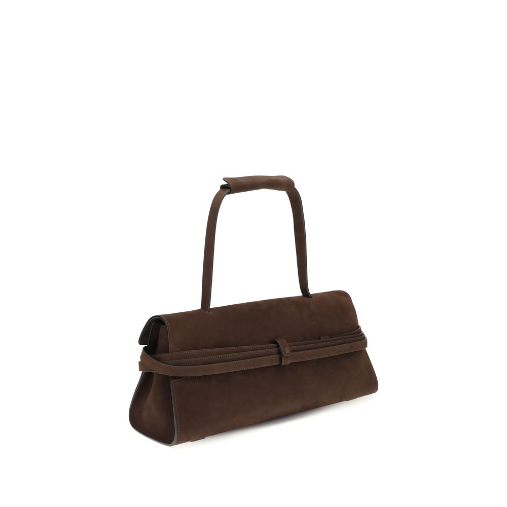 Moschino Brown Calf Leather Bos Taurus Shoulder Bag - Image 3