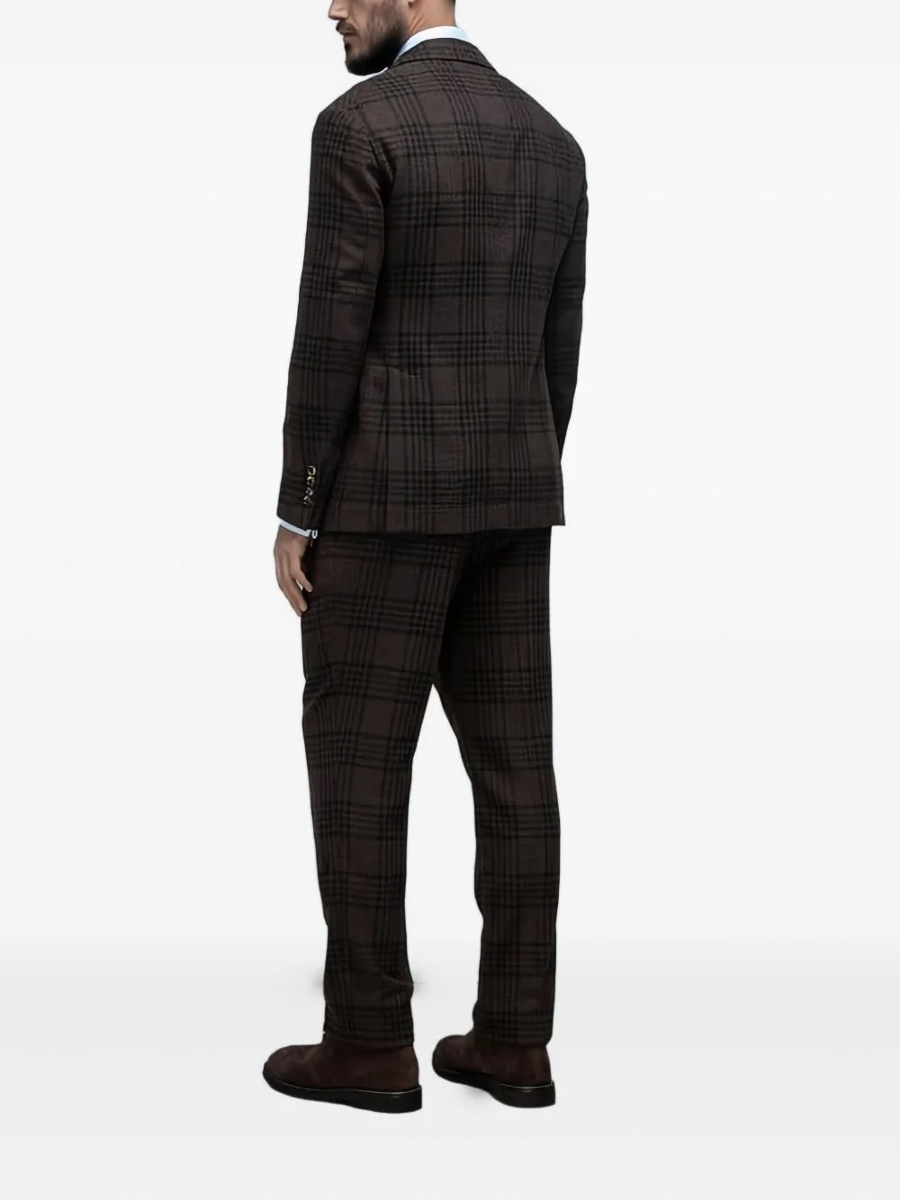 Brunello Cucinelli Brown Wool Two-Piece Suit - Image 4