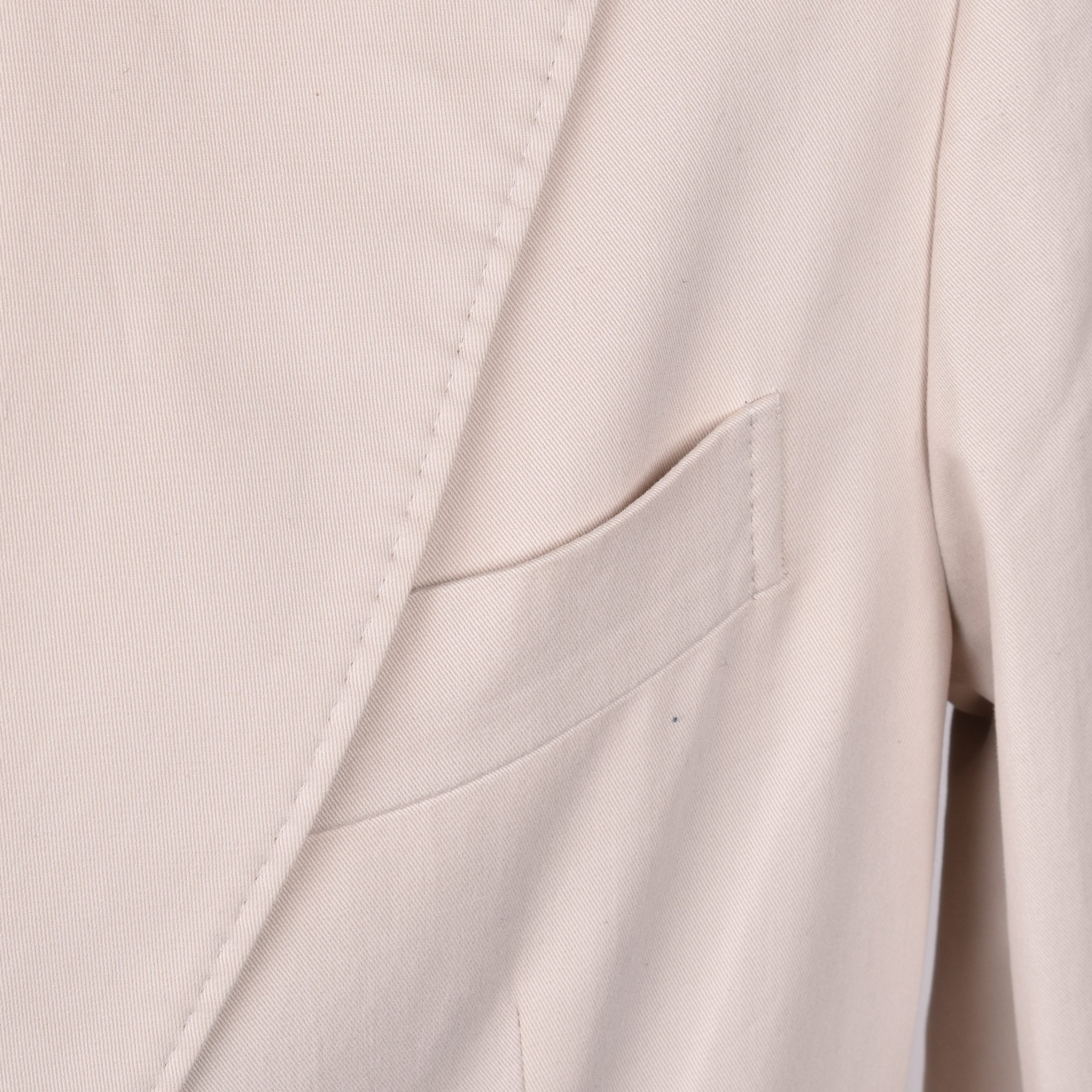 Brunello Cucinelli Beige Cotton Blazer - Image 3