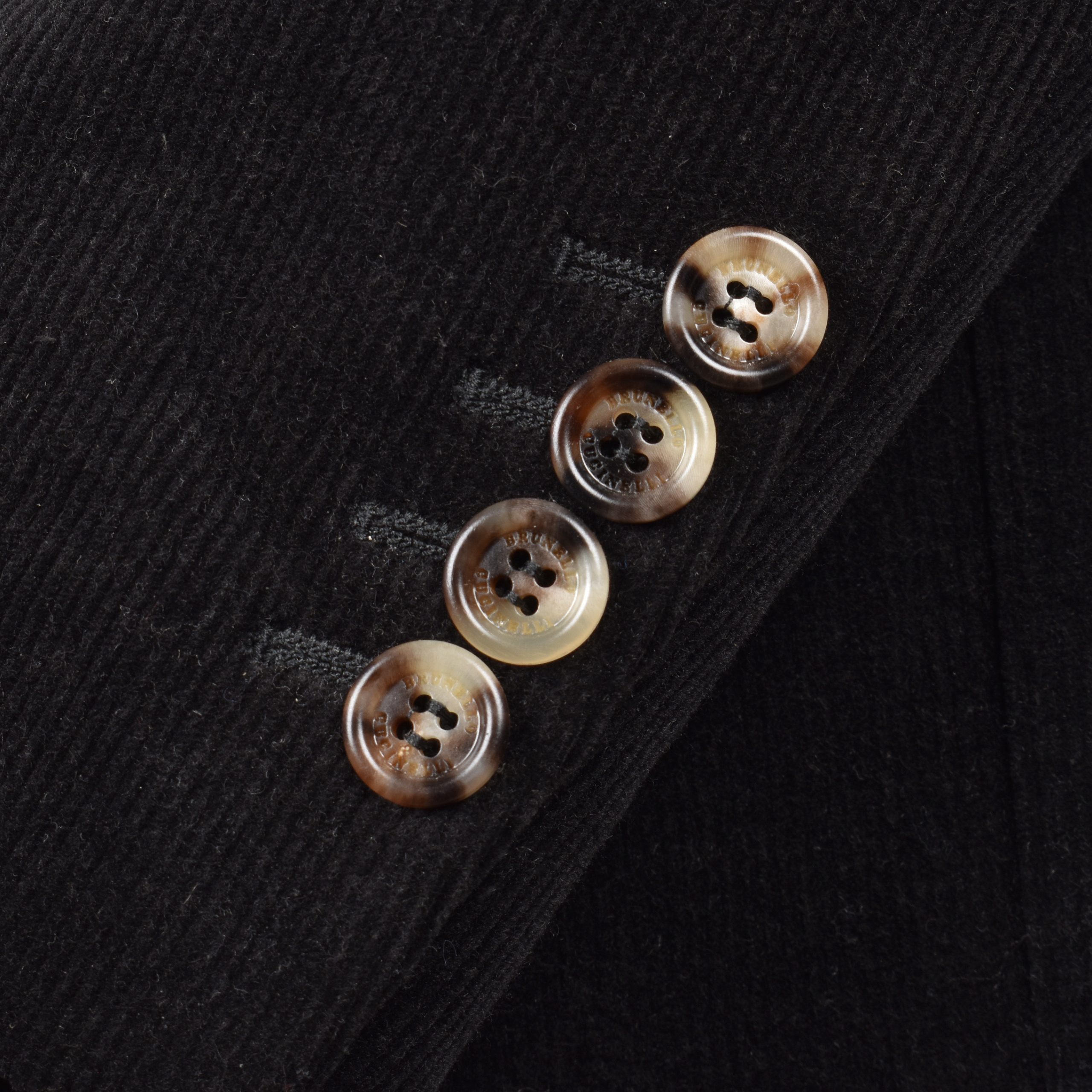 Brunello Cucinelli Black Cotton Blazer - Image 3