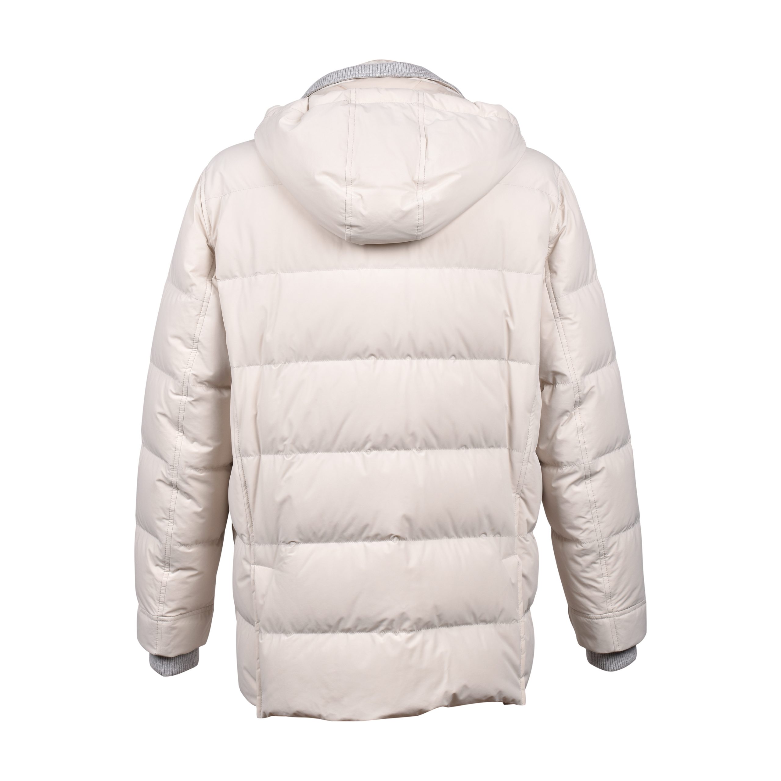 Brunello Cucinelli White Polyamide Full-Length Jacket - Image 2