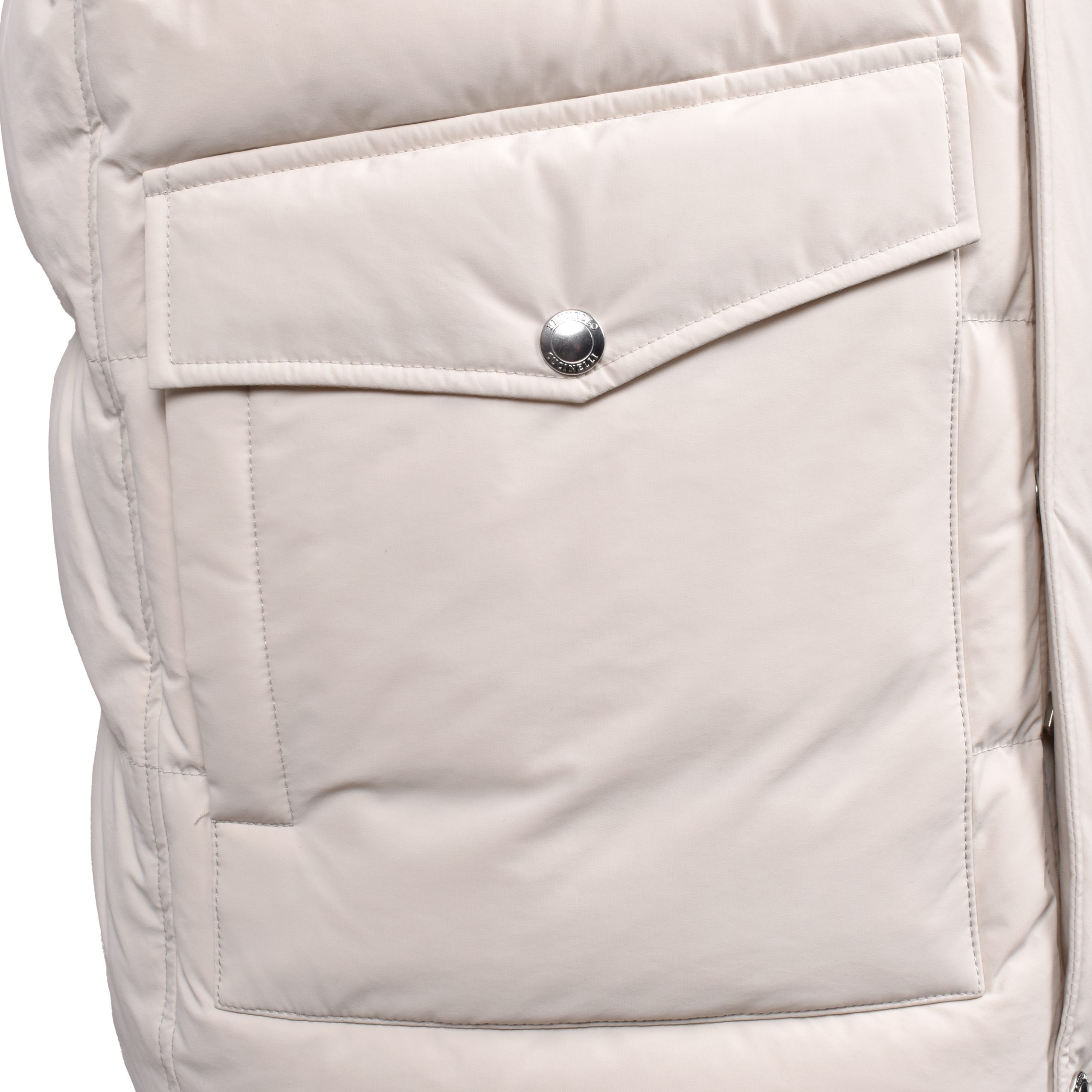 Brunello Cucinelli White Polyamide Full-Length Jacket - Image 4