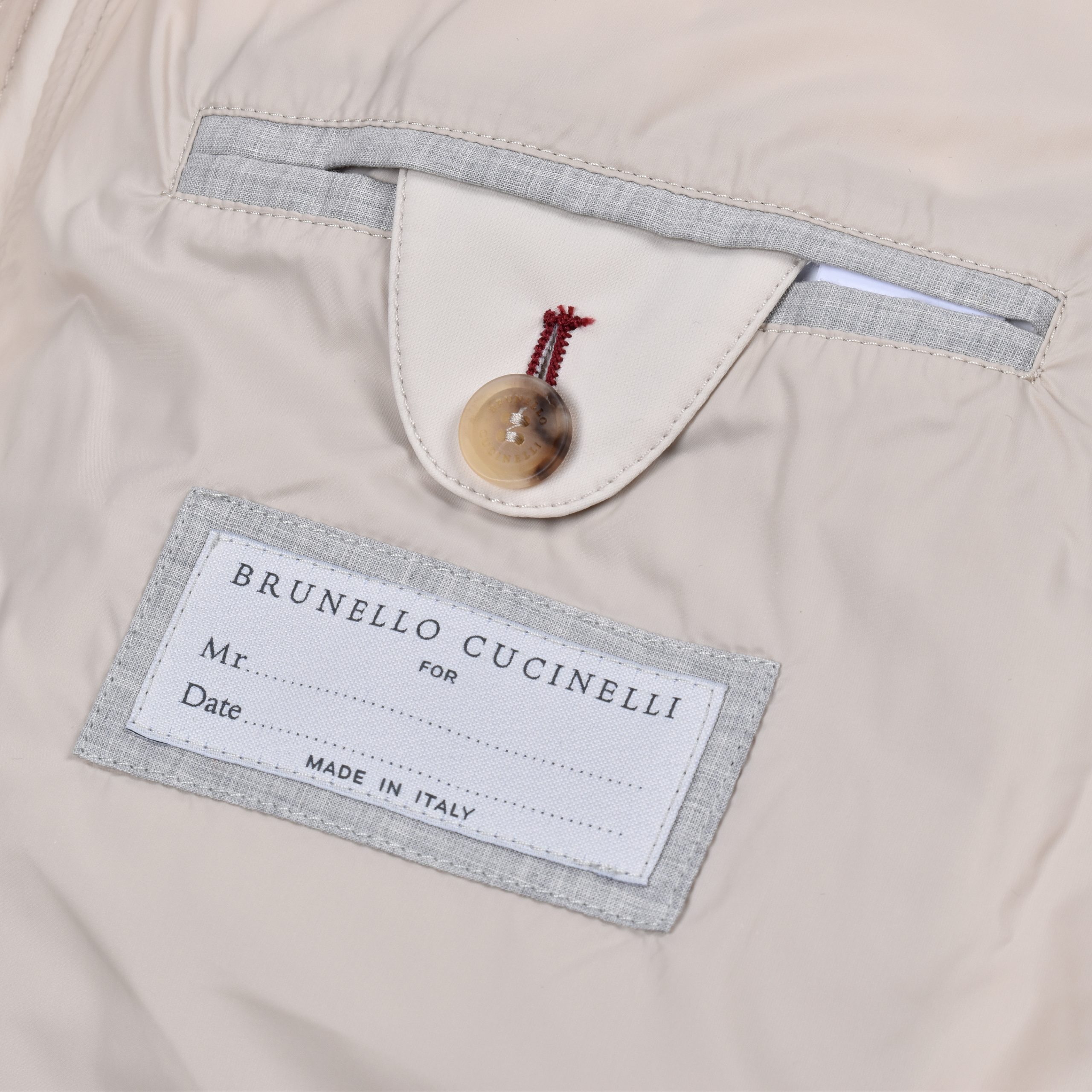 Brunello Cucinelli White Polyamide Full-Length Jacket - Image 8