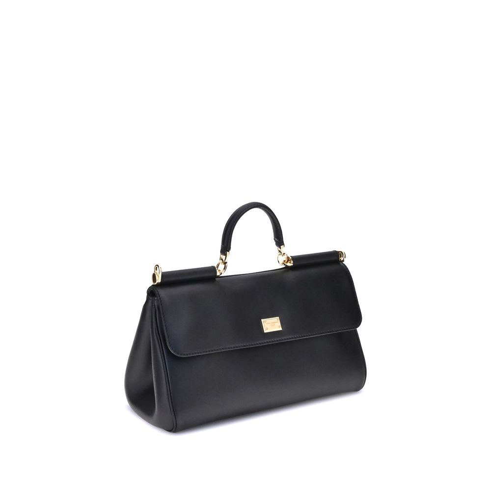Dolce & Gabbana Black Calf Leather Bos Taurus Shoulder Bag - Image 2
