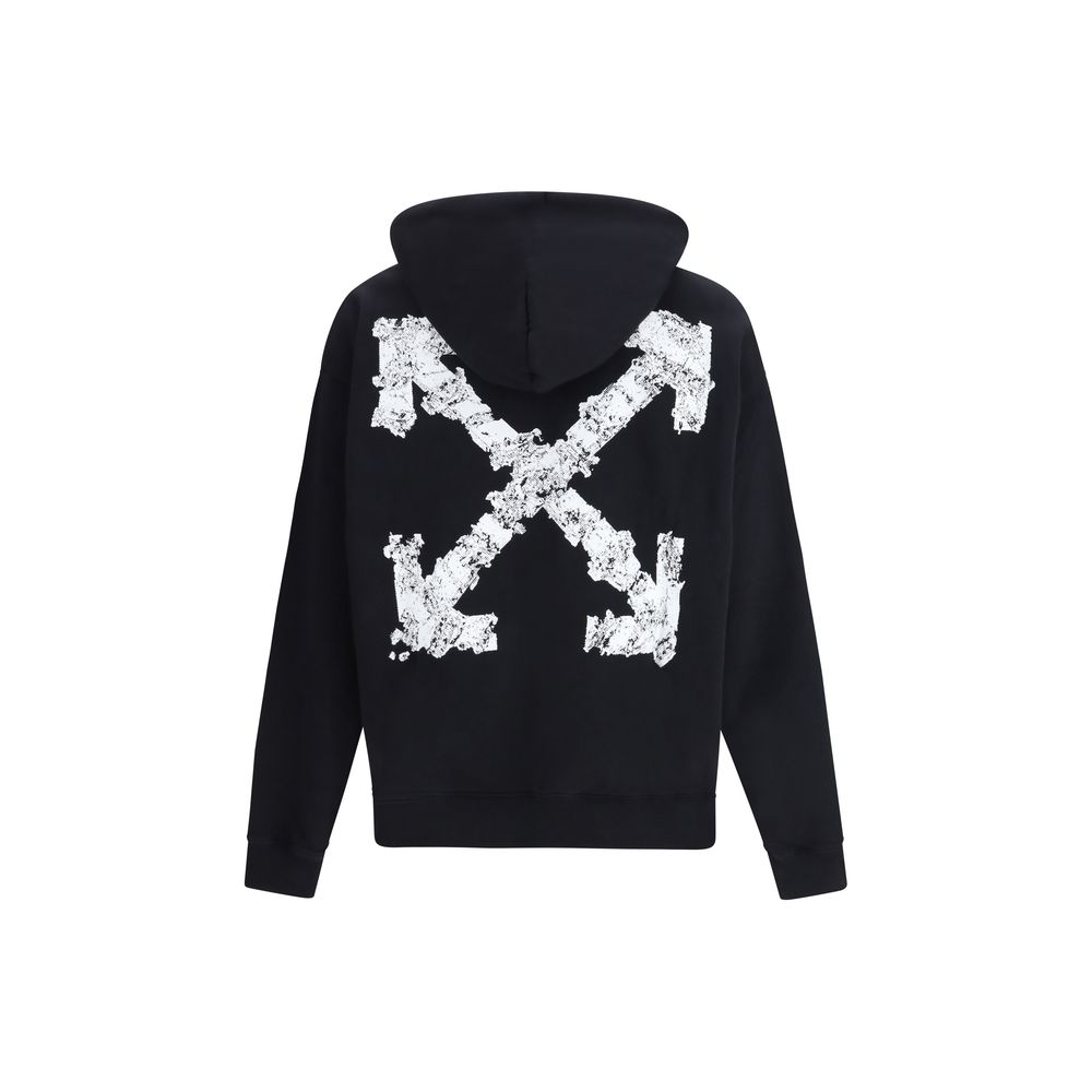 Off-White Black Cotton Sweatshirt - Image 2