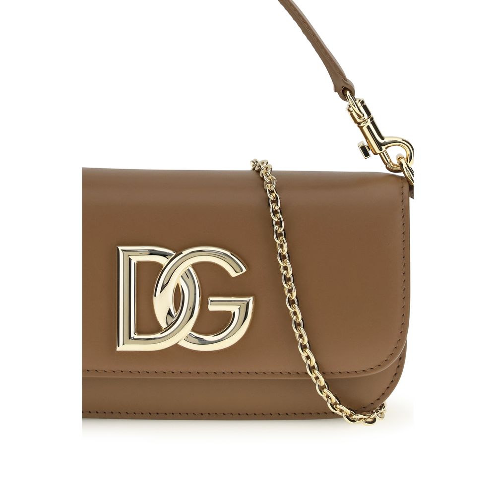Dolce & Gabbana Brown Calf Leather Bos Taurus Handbag - Image 4