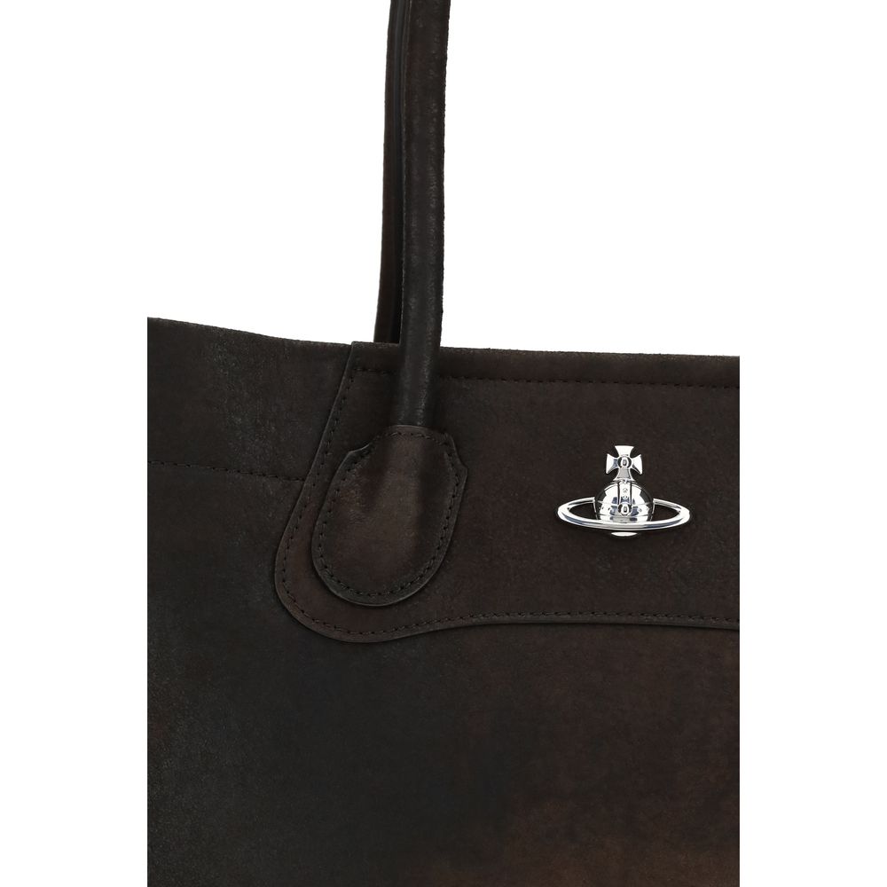 Vivienne Westwood Brown Lamb Ovis Aries Aries Shoulder Bag - Image 3