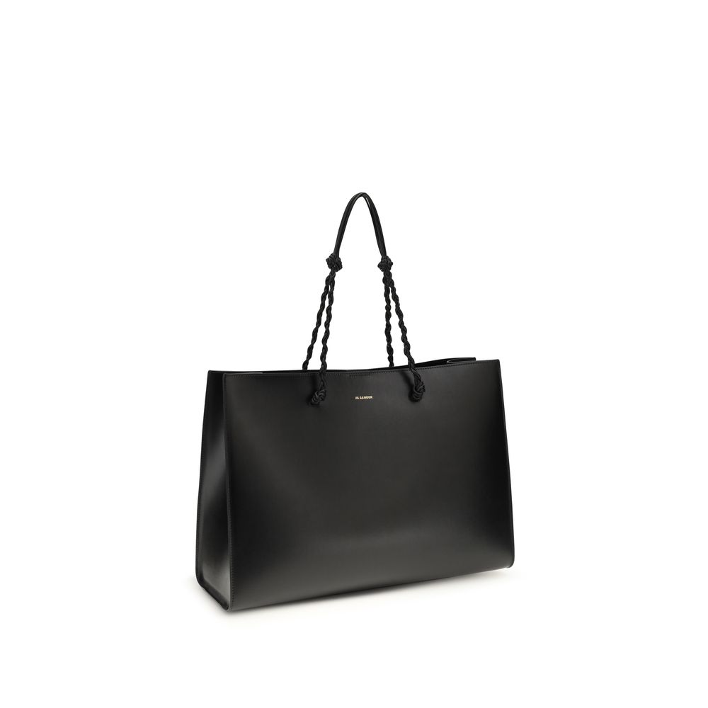 Jil Sander Black Calf Leather Bos Taurus Shoulder Bag - Image 2